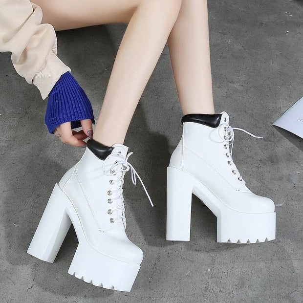 Women's Fashion Martin Knight Boots Ankle Boots - OFEBHS.PT
