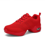 Women's Summer Breathable Fly Woven Mesh Soft Bottom Dancing Shoes - OFEBHS.PT