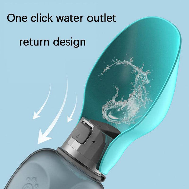 800ml Dogs Water Bottle Portable High Capacity Leakproof Pet Foldable Drinking Bowl Golden Retriever Outdoor Walking Supplies Pet Products - OFEBHS.PT