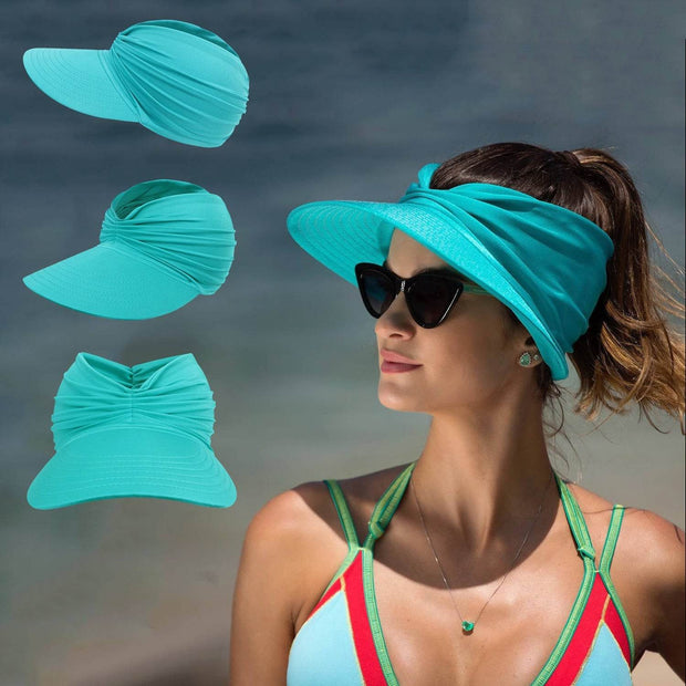 Women's New Empty Top Sunscreen Sports Beach Sun Hat - OFEBHS.PT