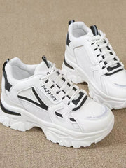 Mesh Lace Up Platform Sneakers - OFEBHS.PT