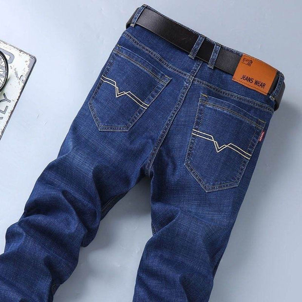 Men's Jeans Men's Loose Straight Stretch Long - OFEBHS.PT