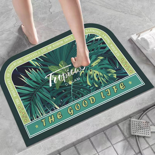Diatom Oil Bathroom Mat Water-absorbing Quick-drying Non-slip Mat