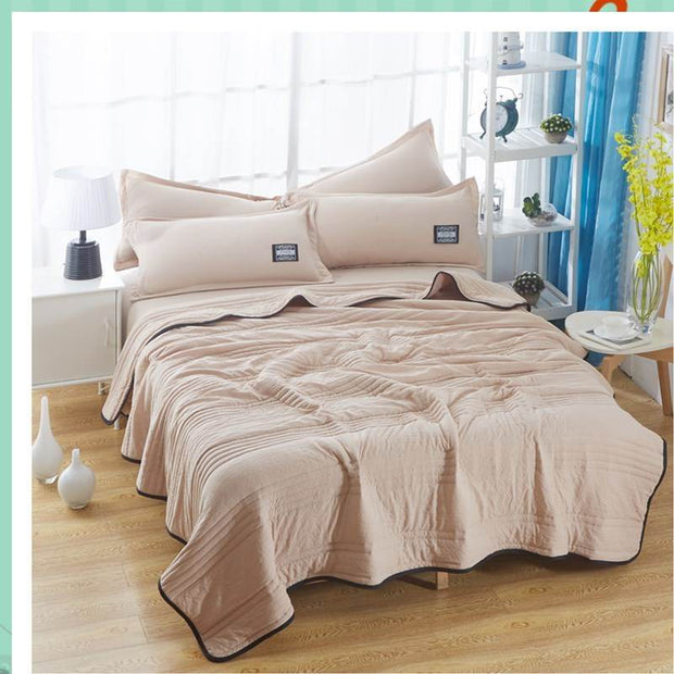 Cooling Blankets Pure Color Summer Quilt Plain Summer Cool Quilt Compressible Air-conditioning Quilt Quilt Blanket - OFEBHS.PT