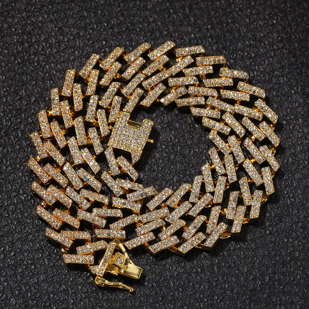 Blue Hip Hop Cuban Chain