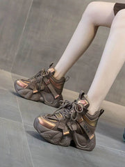 Chunky Platform Lace Up Sneakers - OFEBHS.PT