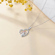 Two-Tone Fashion Short Necklace S925 Pendant - OFEBHS.PT