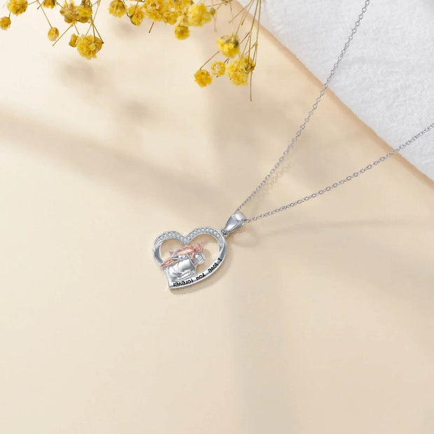 Two-Tone Fashion Short Necklace S925 Pendant - OFEBHS.PT