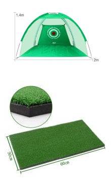 Golf Practice Net Tent Golf Hitting Cage Garden Grassland Practice Tent Golf Training Equipment Mesh Outdoor - OFEBHS.PT