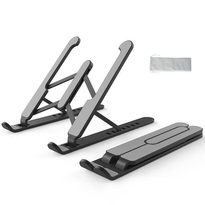 Universal Laptop Stand Adjustable Notebook Holder for Macbook Non-slip Foldable Cooling Base Bracket for Laptop/Tablet/phone - OFEBHS.PT