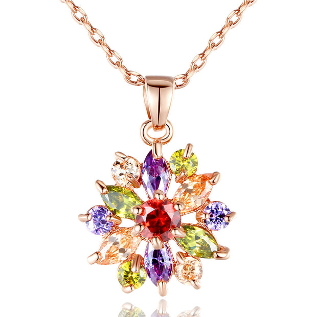 Gold-plated And Diamond Necklace