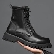Worker Boot High Top British Style Thick Bottom Fleece-lined - OFEBHS.PT