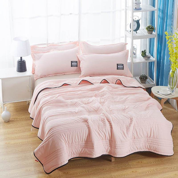 Cooling Blankets Pure Color Summer Quilt Plain Summer Cool Quilt Compressible Air-conditioning Quilt Quilt Blanket - OFEBHS.PT