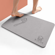 Diatom mud absorbent and quick-drying mat