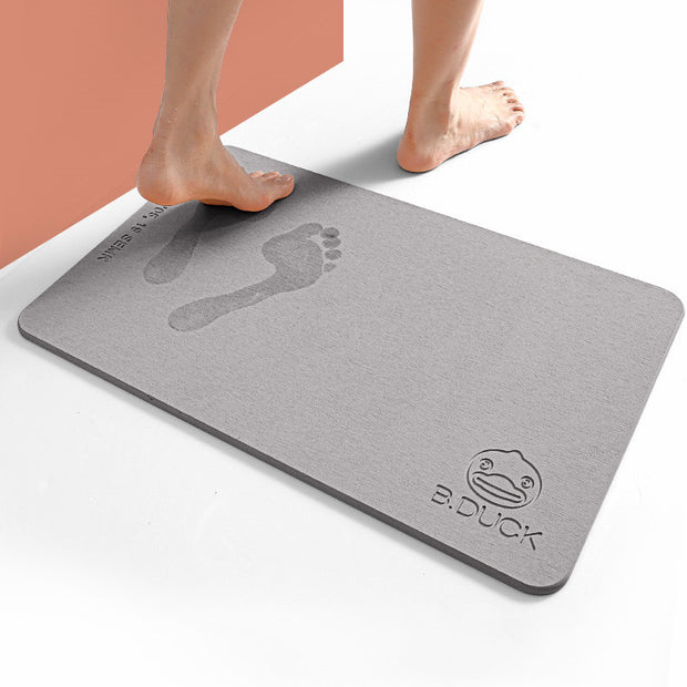 Diatom mud absorbent and quick-drying mat