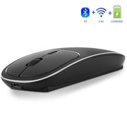 Aluminum alloy dual-mode wireless Bluetooth mouse rechargeable silent infinite computer accessories - OFEBHS.PT