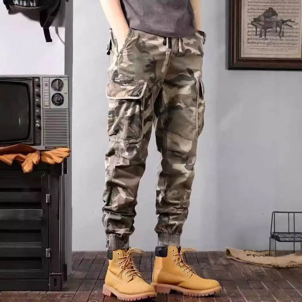 Camouflage Cargo Pants Men's Trousers With Pockets Fashion Casual Loose Tapered Pants - OFEBHS.PT