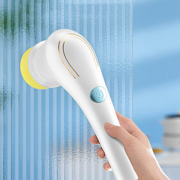 Multifunctional Electric Handheld Kitchen Household Dishwashing Brush Handheld Scrubber Bathtub Sink Bathroom Kitchen Tile Cleaning Tool Drill Brush Set With 5 Heads - OFEBHS.PT
