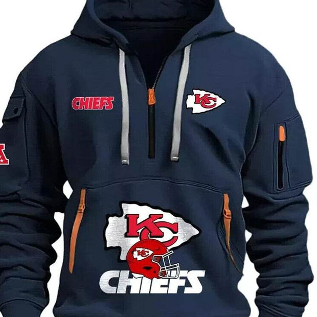 Men's Amazon Multi Pocket Zipper Hoodie - OFEBHS.PT
