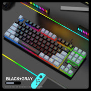 Gaming Keyboard Colorful LED Backlight Office Keyboard for Desktop Typing PC - OFEBHS.PT