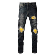 European And American Fashion Street Fashion Close-fitting And Slim-fitting Skinny Jeans - OFEBHS.PT