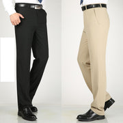 No Discount Men's Summer Thin Middle-aged Straight-leg Pants Loose Casual Pants