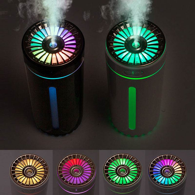 Wireless Air Humidifier Colorful Lights Mute Ultrasonic USB Fogger Diffuser Purifier 800mAh Rechargeabl Cool Mist Maker For Car - OFEBHS.PT