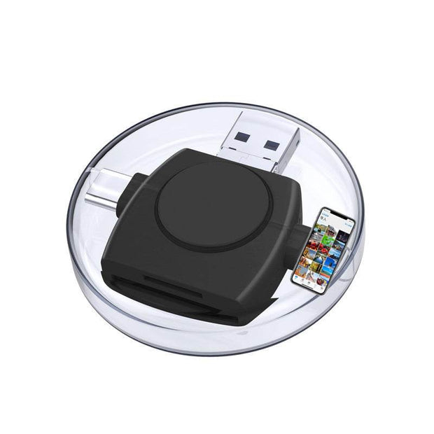 TF card SD card reader suitable for Apple USB C Android Typec computer USB laptop 4in1 card reader - OFEBHS.PT