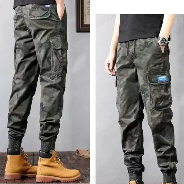 Camouflage Cargo Pants Men's Trousers With Pockets Fashion Casual Loose Tapered Pants - OFEBHS.PT