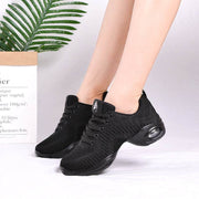 Women's Summer Breathable Fly Woven Mesh Soft Bottom Dancing Shoes - OFEBHS.PT