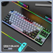 Gaming Keyboard Colorful LED Backlight Office Keyboard for Desktop Typing PC - OFEBHS.PT