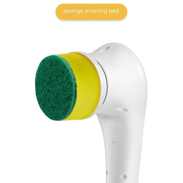 Multifunctional Electric Handheld Kitchen Household Dishwashing Brush Handheld Scrubber Bathtub Sink Bathroom Kitchen Tile Cleaning Tool Drill Brush Set With 5 Heads - OFEBHS.PT