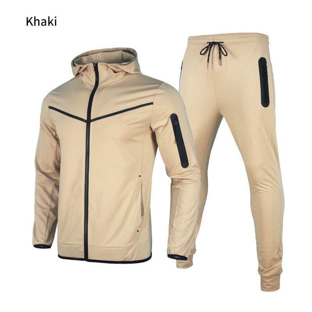 Hooded Sports Leisure Suit Men's Suit - OFEBHS.PT