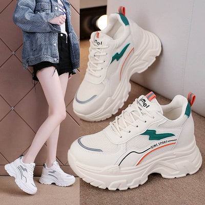 Height Increasing Insole Breathable White Shoes - OFEBHS.PT