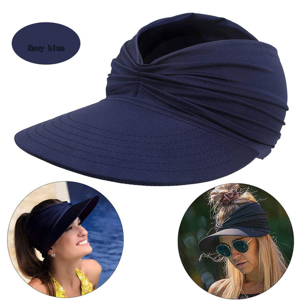 Women's New Empty Top Sunscreen Sports Beach Sun Hat - OFEBHS.PT