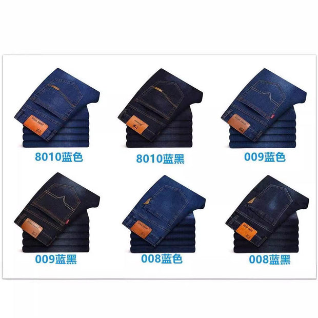 Men's Jeans Men's Loose Straight Stretch Long - OFEBHS.PT