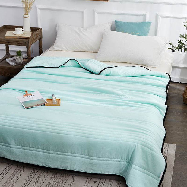 Cooling Blankets Pure Color Summer Quilt Plain Summer Cool Quilt Compressible Air-conditioning Quilt Quilt Blanket - OFEBHS.PT