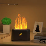 Flame Aroma Diffuser Air Humidifier Ultrasonic Cool Mist Maker Fogger Led Essential Oil Flame Lamp Difusor - OFEBHS.PT