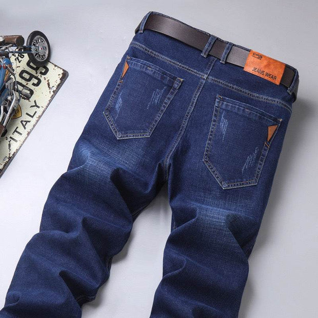 Men's Jeans Men's Loose Straight Stretch Long - OFEBHS.PT