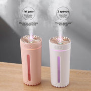 Wireless Air Humidifier Colorful Lights Mute Ultrasonic USB Fogger Diffuser Purifier 800mAh Rechargeabl Cool Mist Maker For Car - OFEBHS.PT