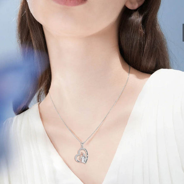 Two-Tone Fashion Short Necklace S925 Pendant - OFEBHS.PT
