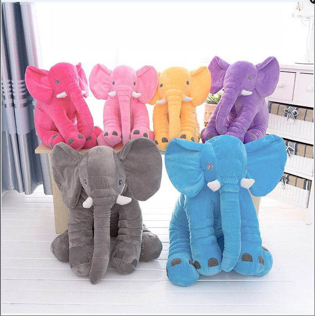 Soft Comfort Elephant Plush Toy Accompany Sleeping Baby Sleep Child Pillow Leather Shell - OFEBHS.PT