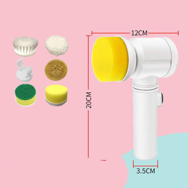 Kitchen Supplies Multifunctional Brush Electric Scrubber Rechargeable Dishwashing Brush Automatic Range Hood Stove - OFEBHS.PT