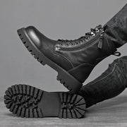 Worker Boot High Top British Style Thick Bottom Fleece-lined - OFEBHS.PT