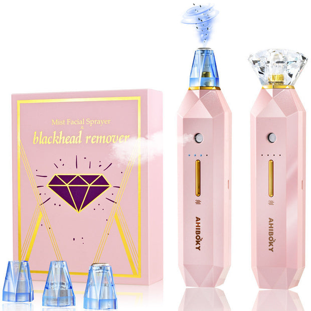 2-IN-1 Blackhead Remover Vacuum Pore Cleaner Acne Remover Mist Facial Sprayer Skin Mouisture Nose Face Deep Cleansing Skin Care - OFEBHS.PT