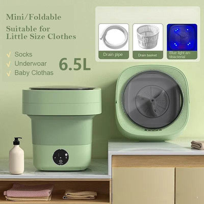 Mini Foldable Washing Machine Portable Mini Socks Underwear Panties Washing Machine Big Capacity 3 Models With Spinning Dry Gadgets - OFEBHS.PT