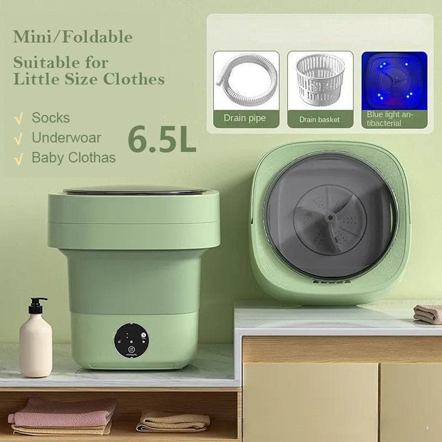 Mini Foldable Washing Machine Portable Mini Socks Underwear Panties Washing Machine Big Capacity 3 Models With Spinning Dry Gadgets - OFEBHS.PT