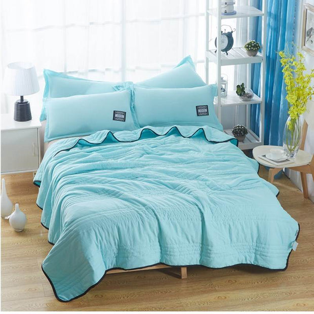 Cooling Blankets Pure Color Summer Quilt Plain Summer Cool Quilt Compressible Air-conditioning Quilt Quilt Blanket - OFEBHS.PT