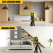 Laser Level, Green Cross Line Laser Lever, With Self-leveling, Manual, Pulse Mode, Lazer Level Tool For Picture Hanging, Tiling, Includes 360 Degree Magnetic Base & Battery