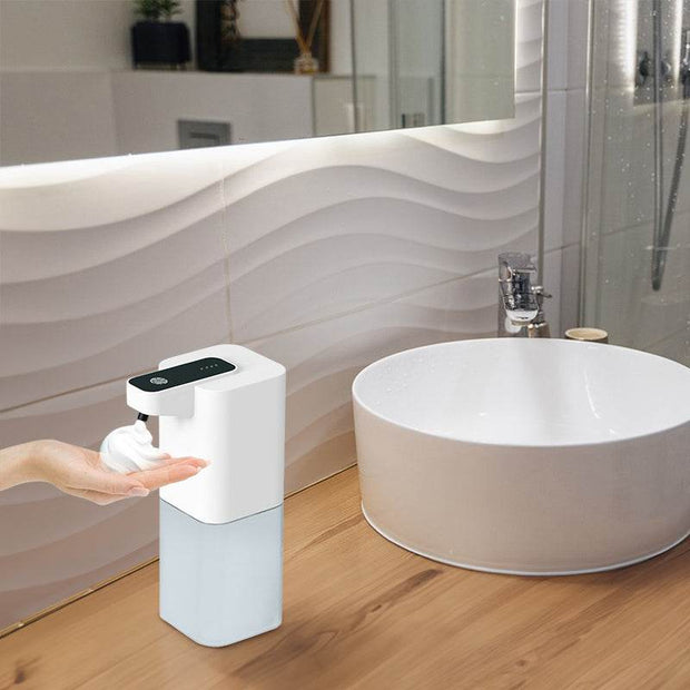 Infrared - Sensing USB - Rechargeable Foam Hand Sanitizer Dispenser for Home Bathrooms - OFEBHS.PT